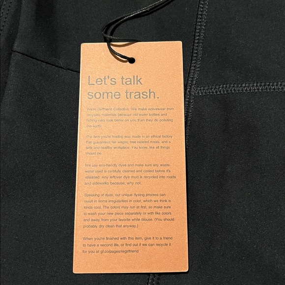 Girlfriend Collective Black Compression High-Rise 7/8 Leggings XXL NWT - Picture 6 of 9